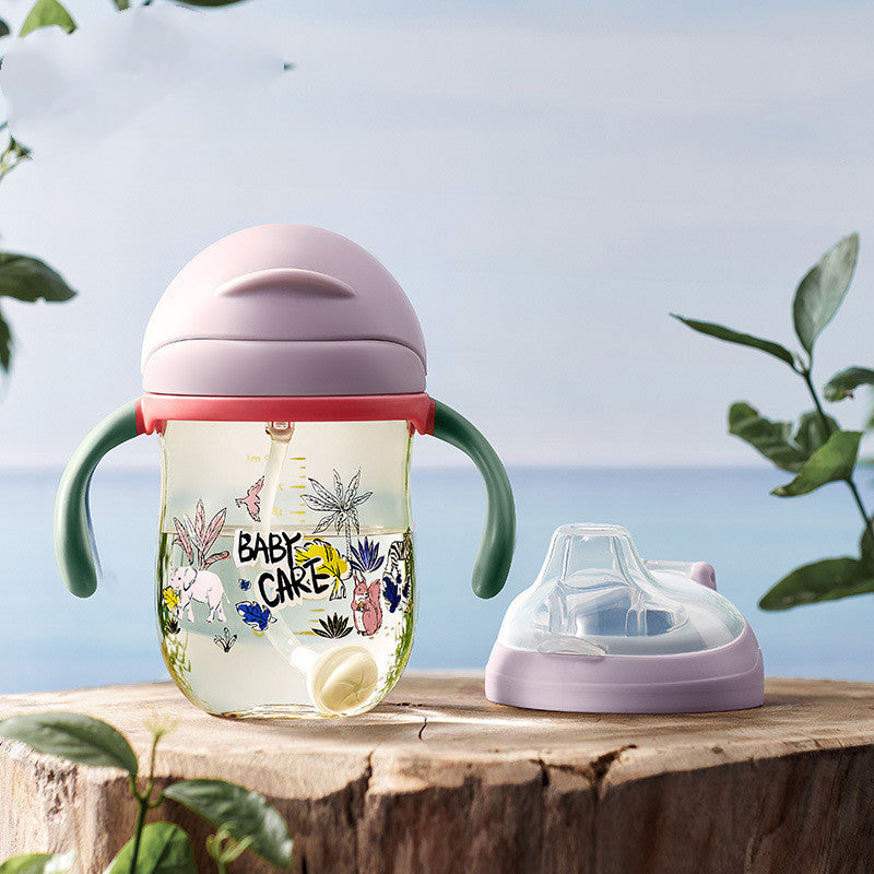 Baby Drinking Cup Baby Drinking Cup Dual-use Anti-choke With Handle PPSU Children's Duckbill Straw Cup