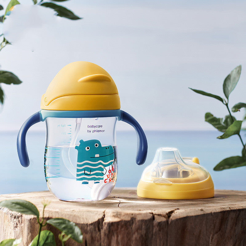 Baby Drinking Cup Baby Drinking Cup Dual-use Anti-choke With Handle PPSU Children's Duckbill Straw Cup